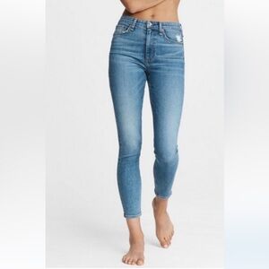Rag & Bone Women's Nina High Rise Ankle Skinny jeans West Marin color sz 30